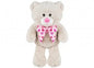 Cream Bear with Heart Ribbon (25cm)