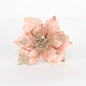 Rose Gold Poinsettia with Clip