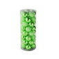 48 Light Green Baubles in Matt  Shiny &amp; Glitter Finish (8cm)