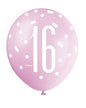 Assorted All Over Print 16th Latex Balloon
