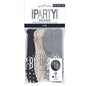 Assorted Black and Silver All Over Print 18th Latex Balloon