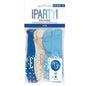 Assorted All Over Print Blue and Silver 13th Latex Balloon