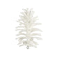 White glitter pinecone Christmas ornament for holiday home décor and festive gifting