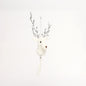 Discover the Winter Wonderland Velvet Deer Hanging Decoration (H22cm) at Bristow Direct
