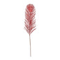 Red Glitter Feather Stem