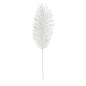 Glittery silver palm leaf decoration for home décor and celebrations
