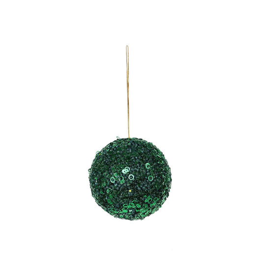 Green Glitter Bauble