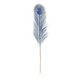 Royal Blue Glitter Feather Stem (H67cm)