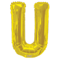 34&quot;  Letter Balloon - U - Gold