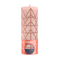 Bolsius Pink and Print Rustic Silhouette Candle (190mm x 68mm)