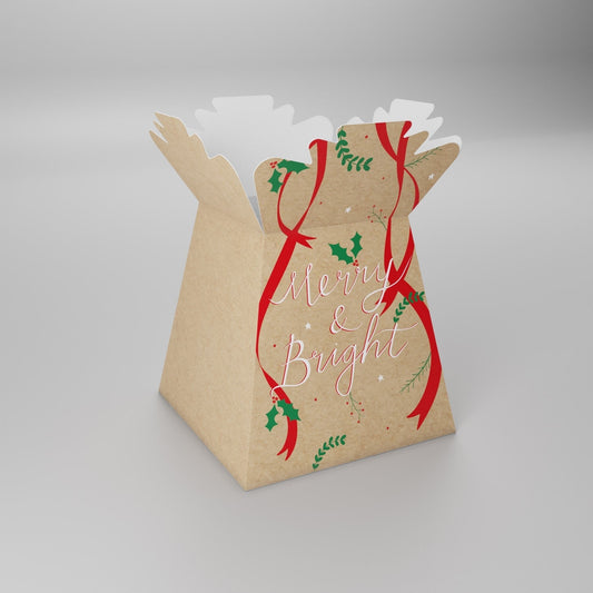 Merry &amp; Bright Living Vase (x30)