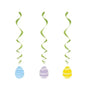 Colourful Easter Egg Swirl Decorations