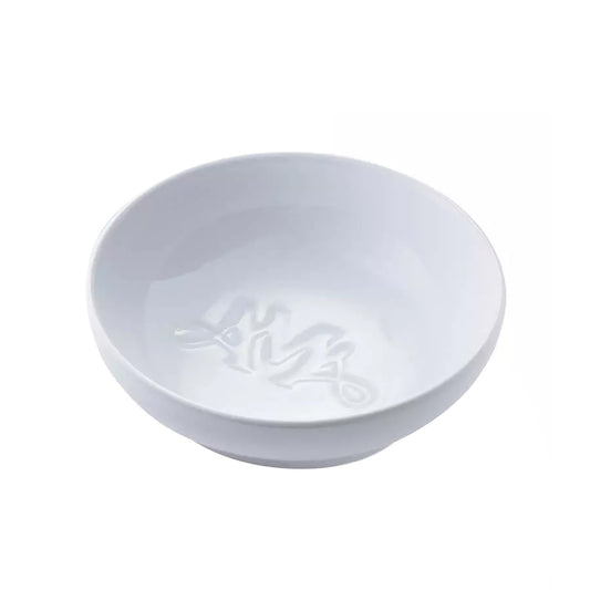 Ava May Round Burner Bowl - White