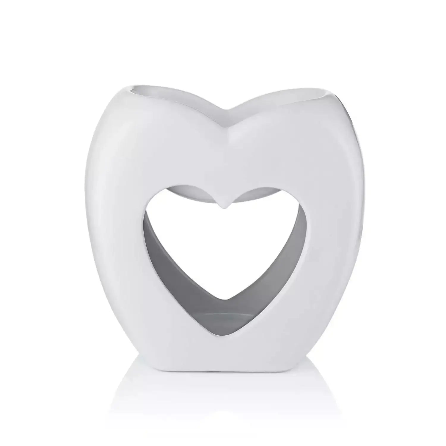 Ava May Heart Shaped Burner - White - Bristow Direct 