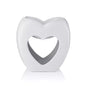 Ava May Heart Shaped Burner - White - Bristow Direct 