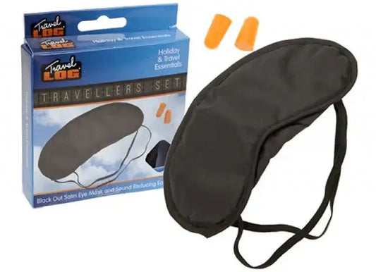 Satin Eye Mask and Ear Plugs