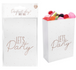 Gold &amp; White Sweet Bags (Pack of 6)