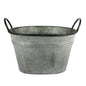 White Washed Ribbed Trough (33x25.5cm)
