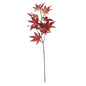 Artificial autumn maple leaf stem with red and orange leaves for home décor