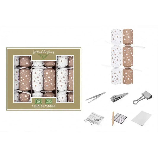 6 Mini Eco Star Crackers (8.5 Inch)
