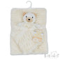 Soft Touch Cream Bear Comforter and Wrap Set