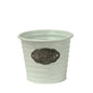 White Metal Flower Pot (16cm)