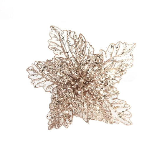 Rose Poinsettia Filigree with Clip (Dia22cm)