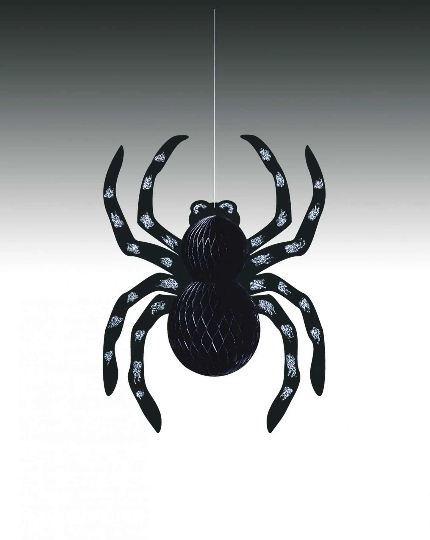 Hanging Glitter Spider Decoration (14 Inch)