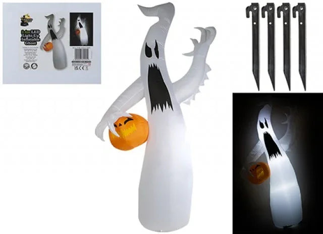 Inflatable Ghost with Lights (2.4m)