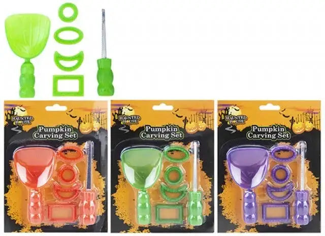 Assorted 6 Piece Pumpkin Carving Set - Bristow Direct 