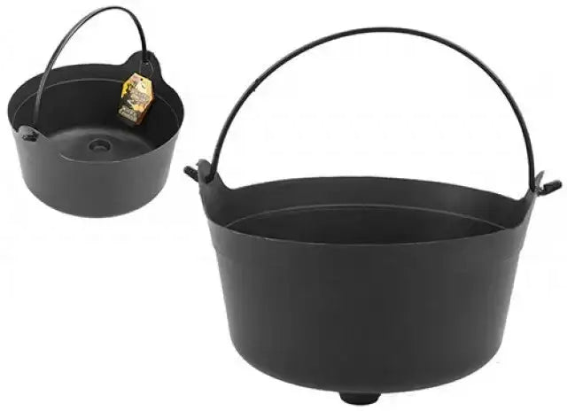 Bristow Direct plastic black candy cauldron with handle