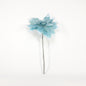 Aqua Glitter Rose Spray (47cm)