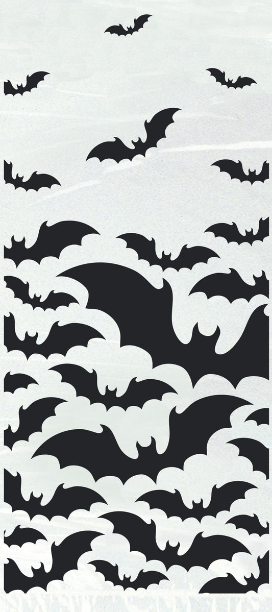 Pack of 20 Black Bats Halloween Cello Bags