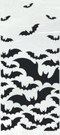 Pack of 20 Black Bats Halloween Cello Bags