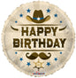 ECO 18inch Cowboy Birthday Balloon