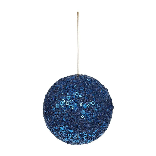 Royal Blue Glitter Bauble (Dia12cm)