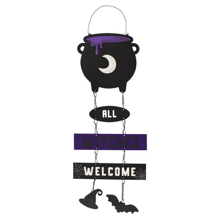 Cauldron Hanging Sign on Chain