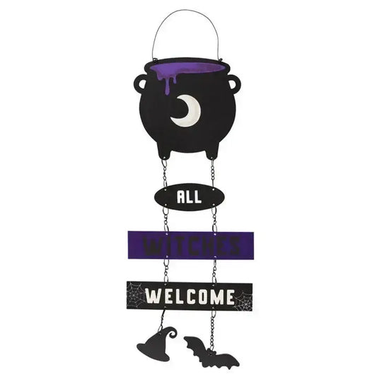 Cauldron Hanging Sign on Chain