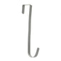 Silver over-the-door hook for home organization and storage
