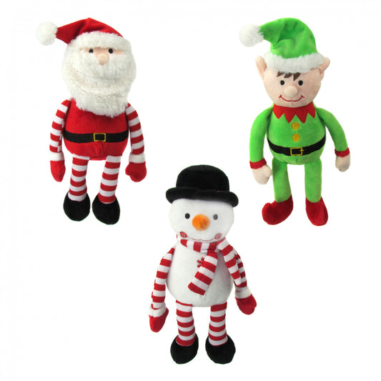 Christmas Sitting Plush Toys (assorted design) - Bristow Direct 