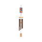 Bronze Wind Chime with Stained Glass (86cm)