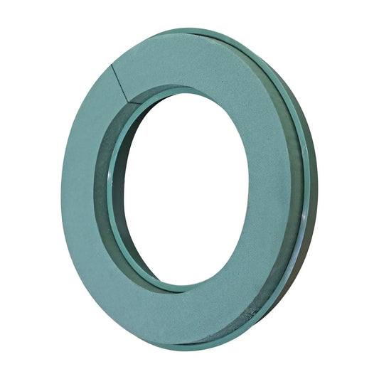 Teal oval wall mirror with layered frame for modern home décor and gifting