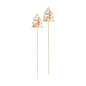 Christmas Tree &amp; Reindeer Wooden Pick (pack of 10)