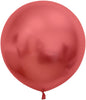 Red Chrome Jumbo Latex Balloon - 24 inch (Pk 3)