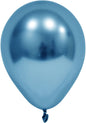Blue Chrome Round Shape Latex Balloon - 6 inch (Pk 50)