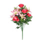 Pink Pembroke Rose and Lily Mixed Bunch