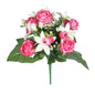 Dark Pink Pembroke Leafy and Orchid Mixed Bunch