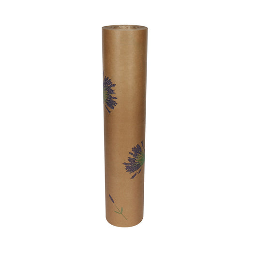 Discover the Nat Kraft Lavender Bunch Paper (50cm x 100m) at Bristow Direct