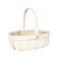 White Softwood Trug and Folding Handle 24.5cm