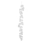 White Glitter Leaf Garland (150cm)